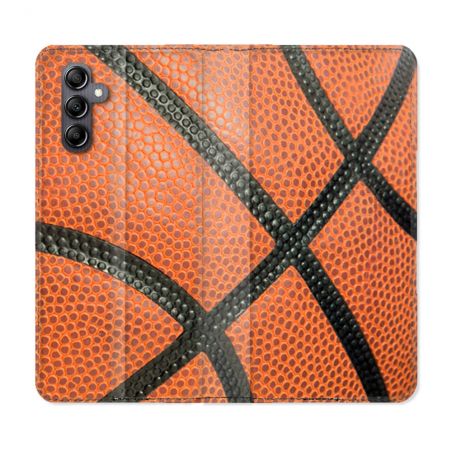 Housse Cuir Portefeuille Pour Samsung Galaxy A35 5G Sport Ballon Basket