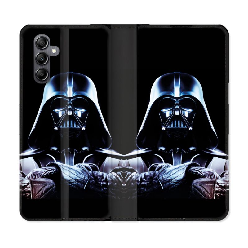 Housse Cuir Portefeuille Pour Samsung Galaxy A35 5G Star Wars - Dark Vador Noir