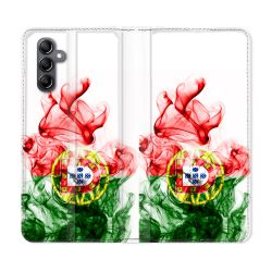 Housse Cuir Portefeuille Pour Samsung Galaxy A35 5G Voyage Portugal Flamme