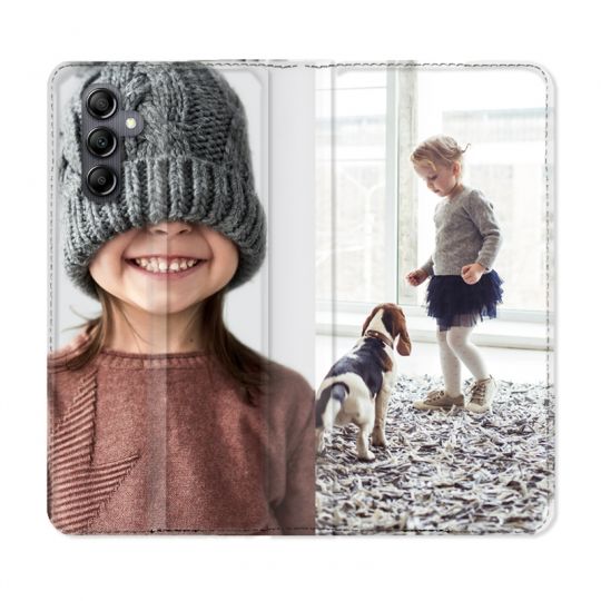 Housse Cuir Portefeuille Personnalisée Pour Samsung Galaxy A55 5G