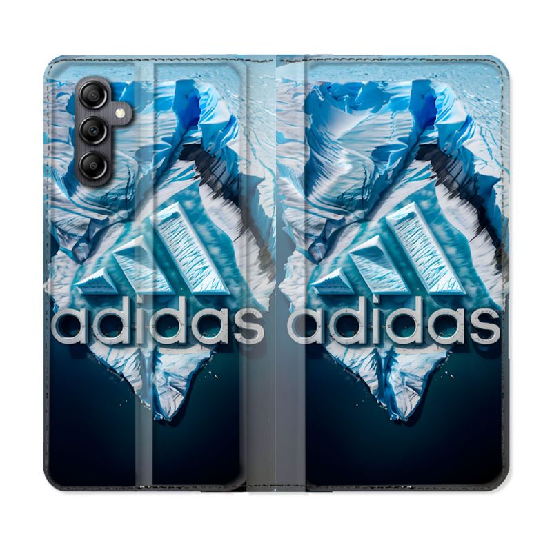 Housse Cuir Portefeuille Pour Samsung Galaxy A55 5G Adidas Iceberg