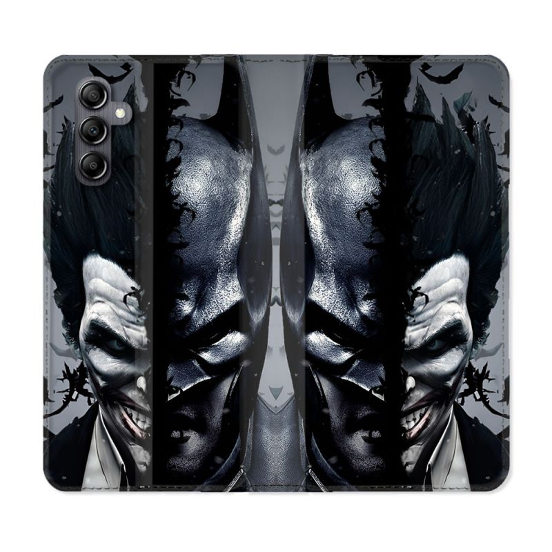 Housse Cuir Portefeuille Pour Samsung Galaxy A55 5G Batman Joker