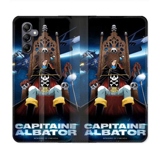 Housse Cuir Portefeuille Pour Samsung Galaxy A55 5G Capitaine Albator