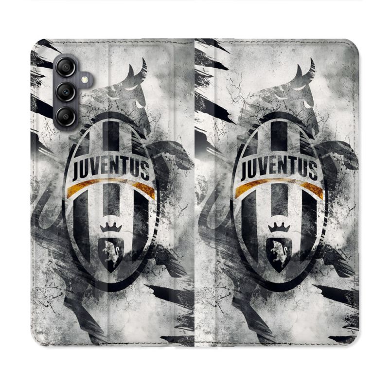Housse Cuir Portefeuille Pour Samsung Galaxy A55 5G Foot Juventus Turin