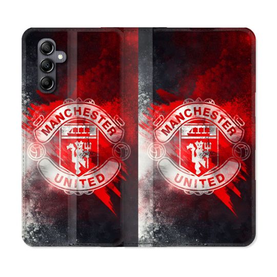 Housse Cuir Portefeuille Pour Samsung Galaxy A55 5G Foot Manchetser United