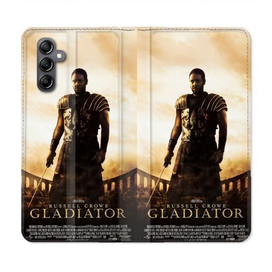 Housse Cuir Portefeuille Pour Samsung Galaxy A55 5G Gladiator Affiche