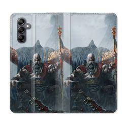 Housse Cuir Portefeuille Pour Samsung Galaxy A55 5G God Of War