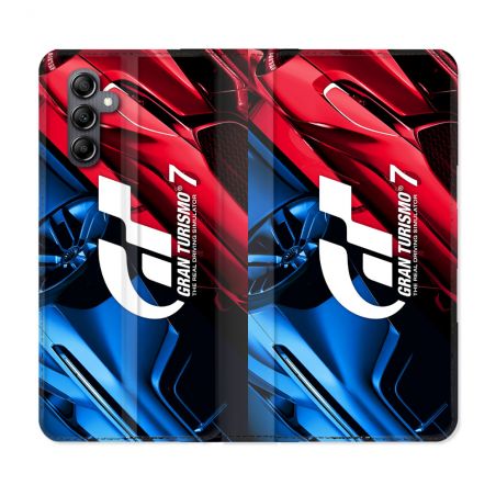 Housse Cuir Portefeuille Pour Samsung Galaxy A55 5G Gran Turismo