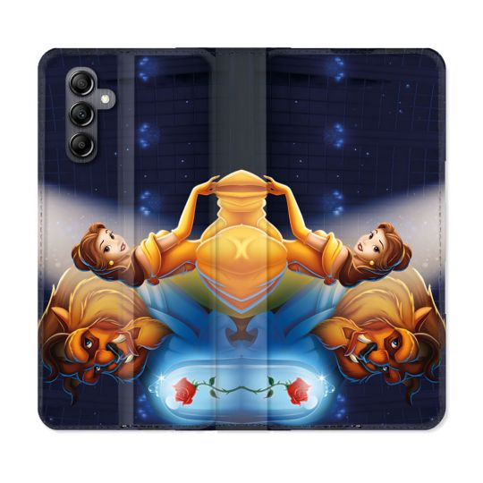 Housse Cuir Portefeuille Pour Samsung Galaxy A55 5G La Belle et La Bête