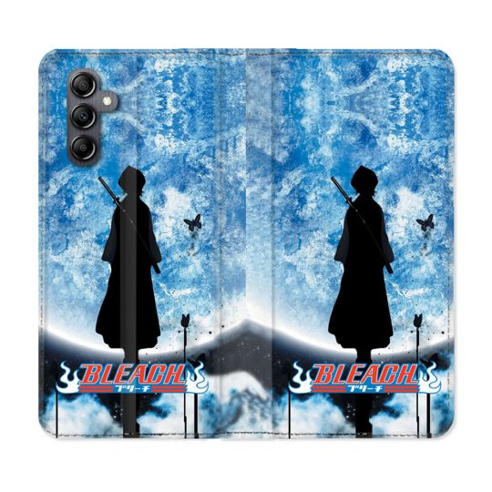 Housse Cuir Portefeuille Pour Samsung Galaxy A55 5G Manga Bleach Lune