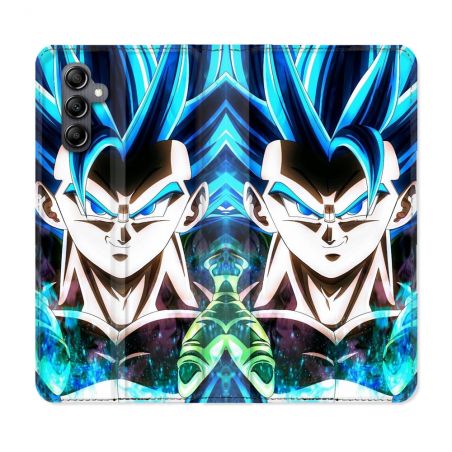 Housse Cuir Portefeuille Pour Samsung Galaxy A55 5G Manga Dragon Ball Gogeta Visage