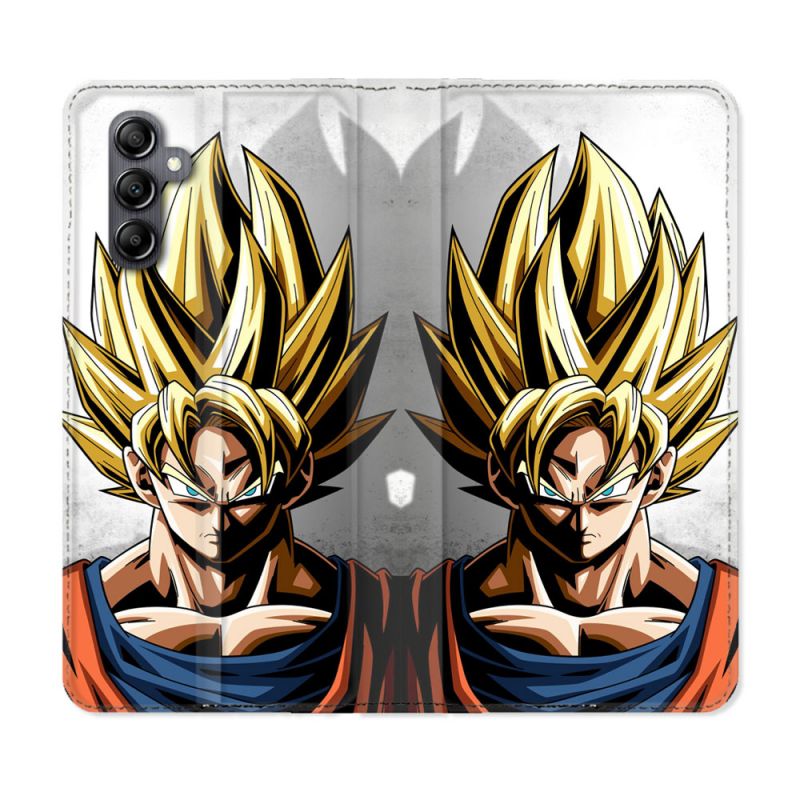 Housse Cuir Portefeuille Pour Samsung Galaxy A55 5G Manga Dragon Ball Sangoku Portrait