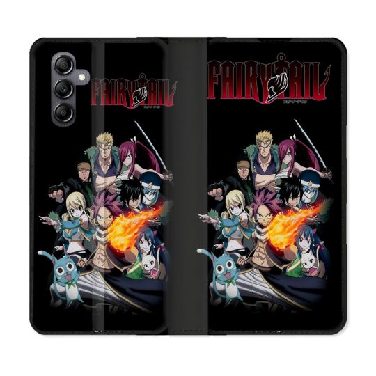 Housse Cuir Portefeuille Pour Samsung Galaxy A55 5G Manga Fairy Tail Logo Team