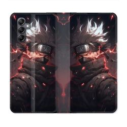 Housse Cuir Portefeuille Pour Samsung Galaxy A55 5G Manga Naruto Kakashi Dark