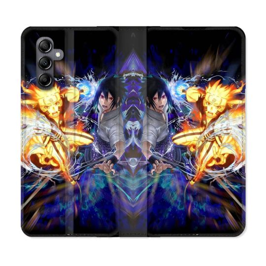 Housse Cuir Portefeuille Pour Samsung Galaxy A55 5G Manga Naruto VS