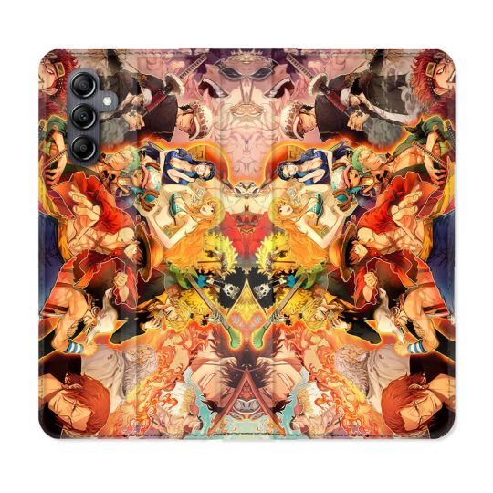 Housse Cuir Portefeuille Pour Samsung Galaxy A55 5G Manga One Piece Nakama