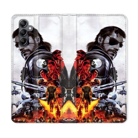 Housse Cuir Portefeuille Pour Samsung Galaxy A55 5G Metal Gear Solid