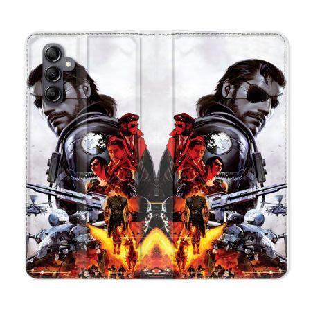Housse Cuir Portefeuille Pour Samsung Galaxy A55 5G Metal Gear Solid