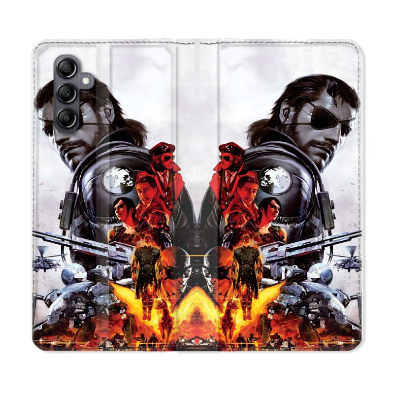 Housse Cuir Portefeuille Pour Samsung Galaxy A55 5G Metal Gear Solid
