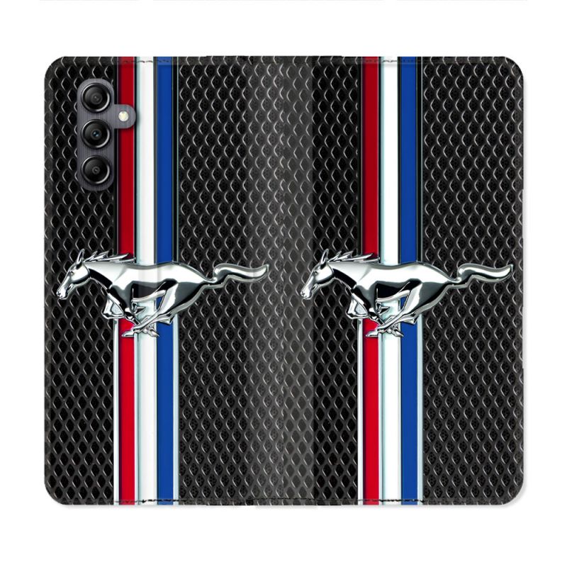 Housse Cuir Portefeuille Pour Samsung Galaxy A55 5G Mustang