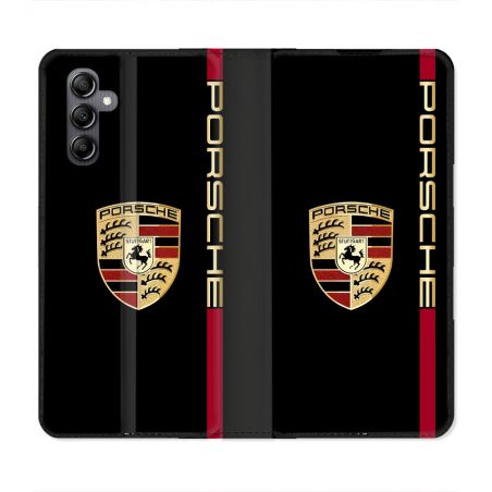 Housse Cuir Portefeuille Pour Samsung Galaxy A55 5G Porsche Line