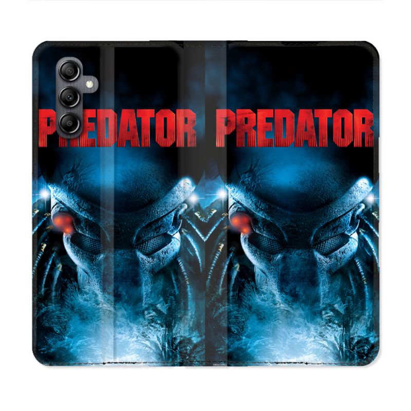 Housse Cuir Portefeuille Pour Samsung Galaxy A55 5G Predator Affiche
