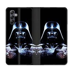 Housse Cuir Portefeuille Pour Samsung Galaxy A55 5G Star Wars - Dark Vador Noir