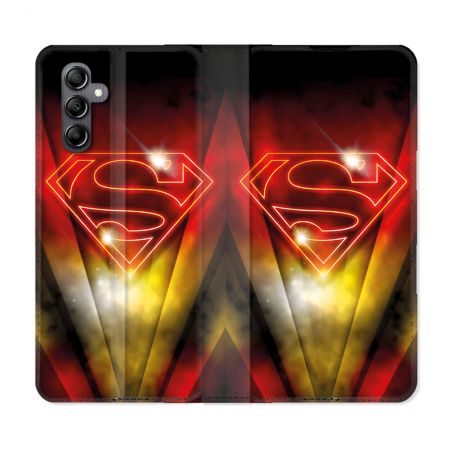Housse Cuir Portefeuille Pour Samsung Galaxy A55 5G Superman Logo