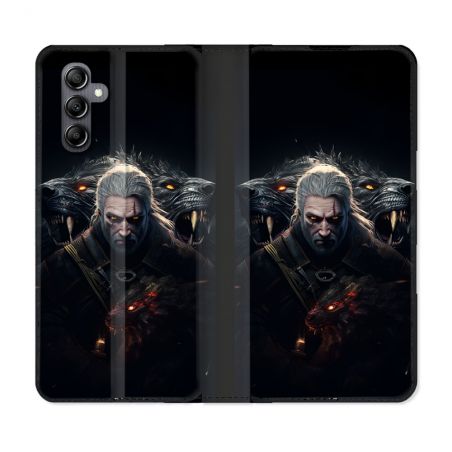 Housse Cuir Portefeuille Pour Samsung Galaxy A55 5G The Witcher