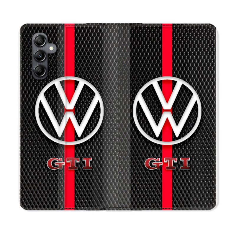 Housse Cuir Portefeuille Pour Samsung Galaxy A55 5G Volkwagen Line