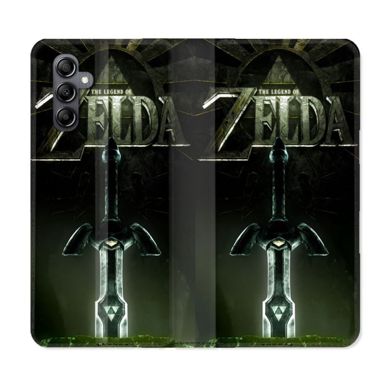 Housse Cuir Portefeuille Pour Samsung Galaxy A55 5G Zelda