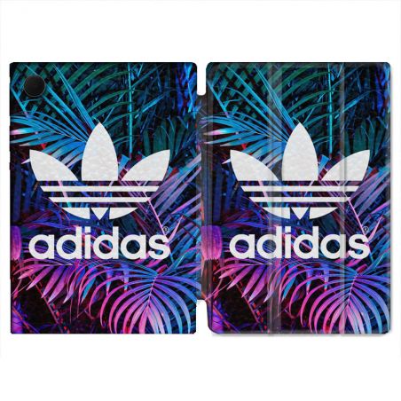 Housse Smart Cover Pour Samsung Galaxy Tab A9 Adidas Palmier
