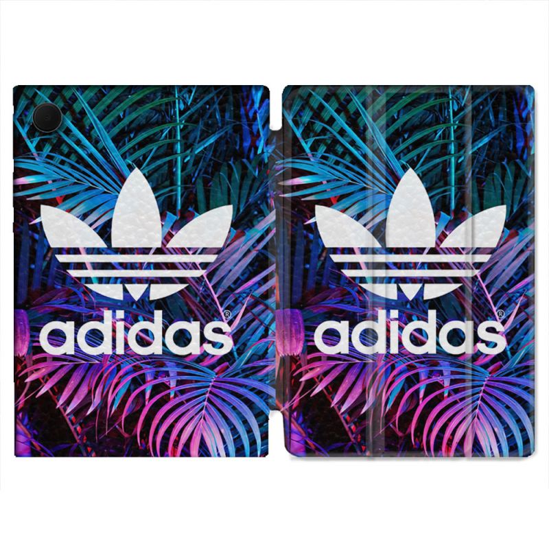 Housse Smart Cover Pour Samsung Galaxy Tab A9 Adidas Palmier