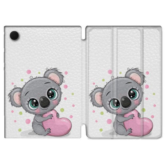 Housse Smart Cover Pour Samsung Galaxy Tab A9 Animal Koala Cœur