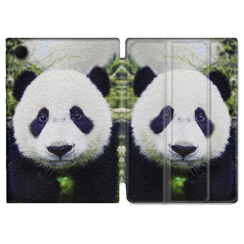 Housse Smart Cover Pour Samsung Galaxy Tab A9 Animal Panda Color