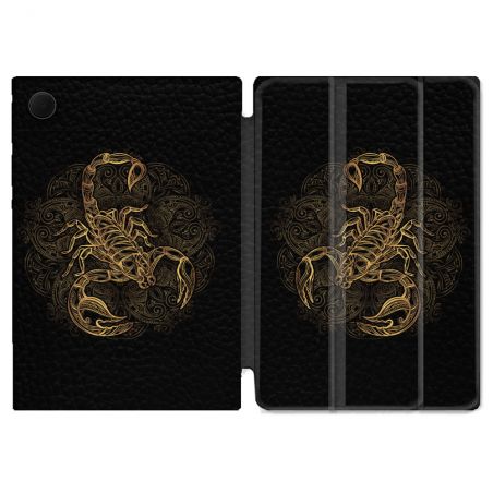 Housse Smart Cover Pour Samsung Galaxy Tab A9 Animal Scorpion Fresque