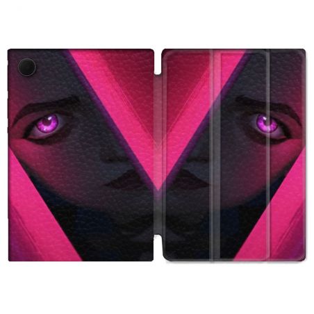 Housse Smart Cover Pour Samsung Galaxy Tab A9 Arcane Jynx Rose