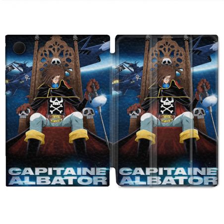 Housse Smart Cover Pour Samsung Galaxy Tab A9 Capitaine Albator