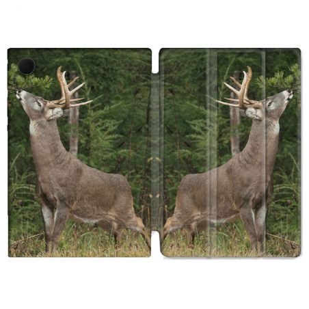 Housse Smart Cover Pour Samsung Galaxy Tab A9 Chasse Cerf