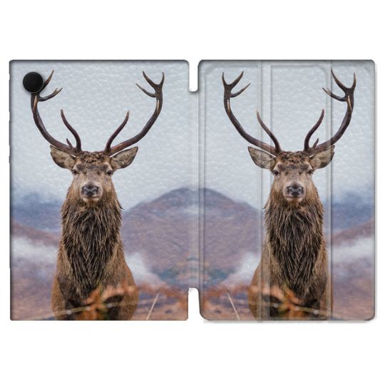 Housse Smart Cover Pour Samsung Galaxy Tab A9 Chasse Chevreuil Montagne