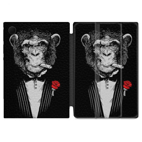 Housse Smart Cover Pour Samsung Galaxy Tab A9 Decale Singe Mafia