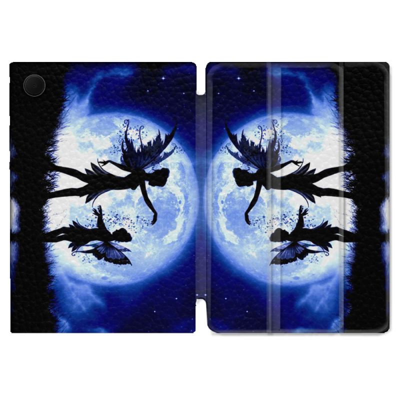Housse Smart Cover Pour Samsung Galaxy Tab A9 Fantastique Fee Lune
