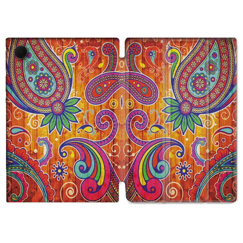 Housse Smart Cover Pour Samsung Galaxy Tab A9 Fleur Psychedelic