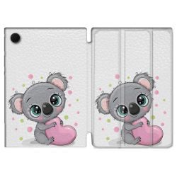 Housse Smart Cover Pour Samsung Galaxy Tab A9 Plus Animal Koala Cœur