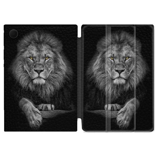 Housse Smart Cover Pour Samsung Galaxy Tab A9 Plus Animal Lion Majestueux