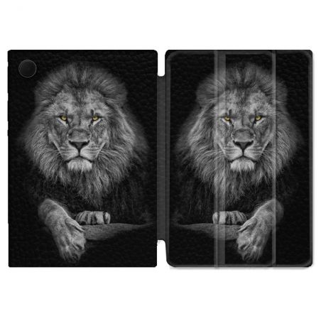 Housse Smart Cover Pour Samsung Galaxy Tab A9 Plus Animal Lion Majestueux