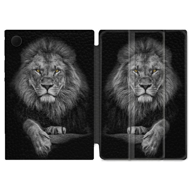 Housse Smart Cover Pour Samsung Galaxy Tab A9 Plus Animal Lion Majestueux