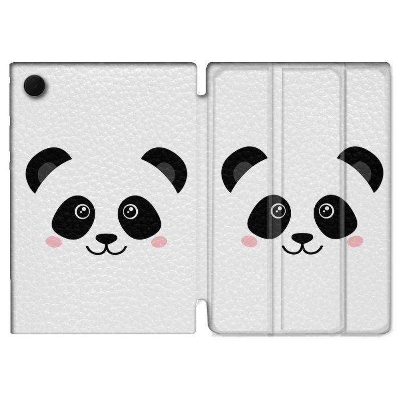 Housse Smart Cover Pour Samsung Galaxy Tab A9 Plus Animal Panda Blanc
