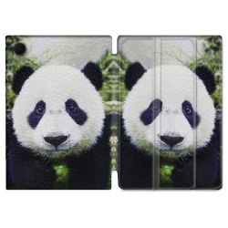 Housse Smart Cover Pour Samsung Galaxy Tab A9 Plus Animal Panda Color