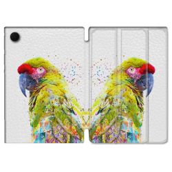 Housse Smart Cover Pour Samsung Galaxy Tab A9 Plus Animal Perroquet Jaune